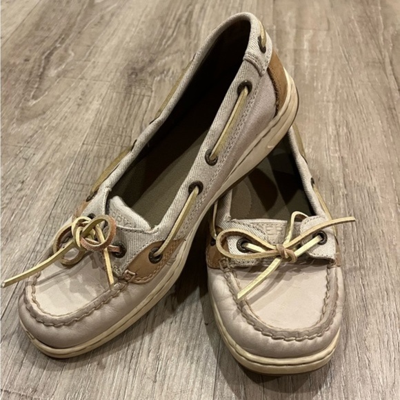 Sperry Top Sider Boat Shoes Beige 6.5 - Picture 7 of 16